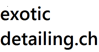 ExoticDetailing.ch